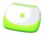 Picture of a lime green iBook